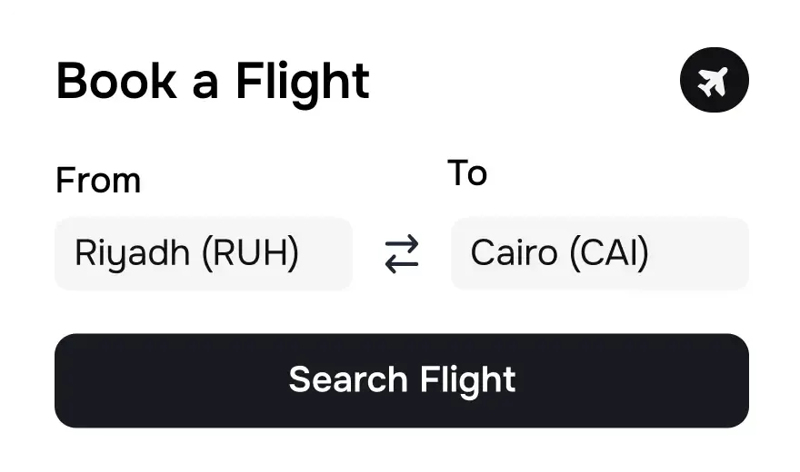 Flight bookings