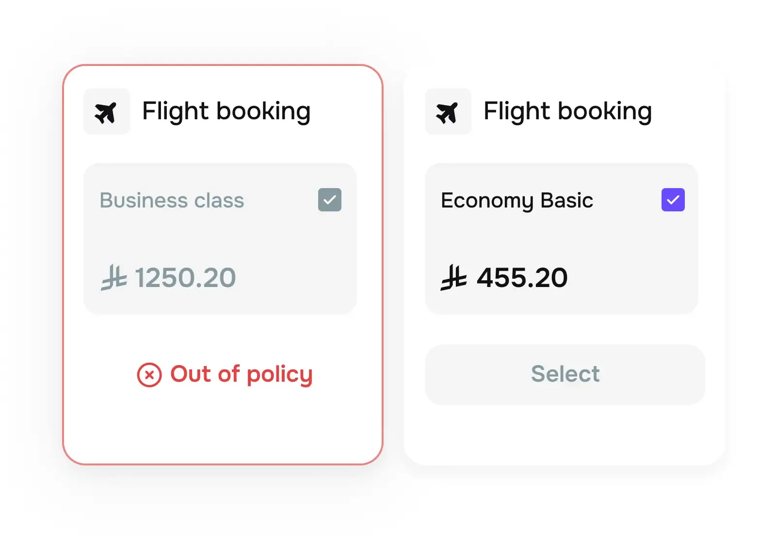 Enforce travel policies