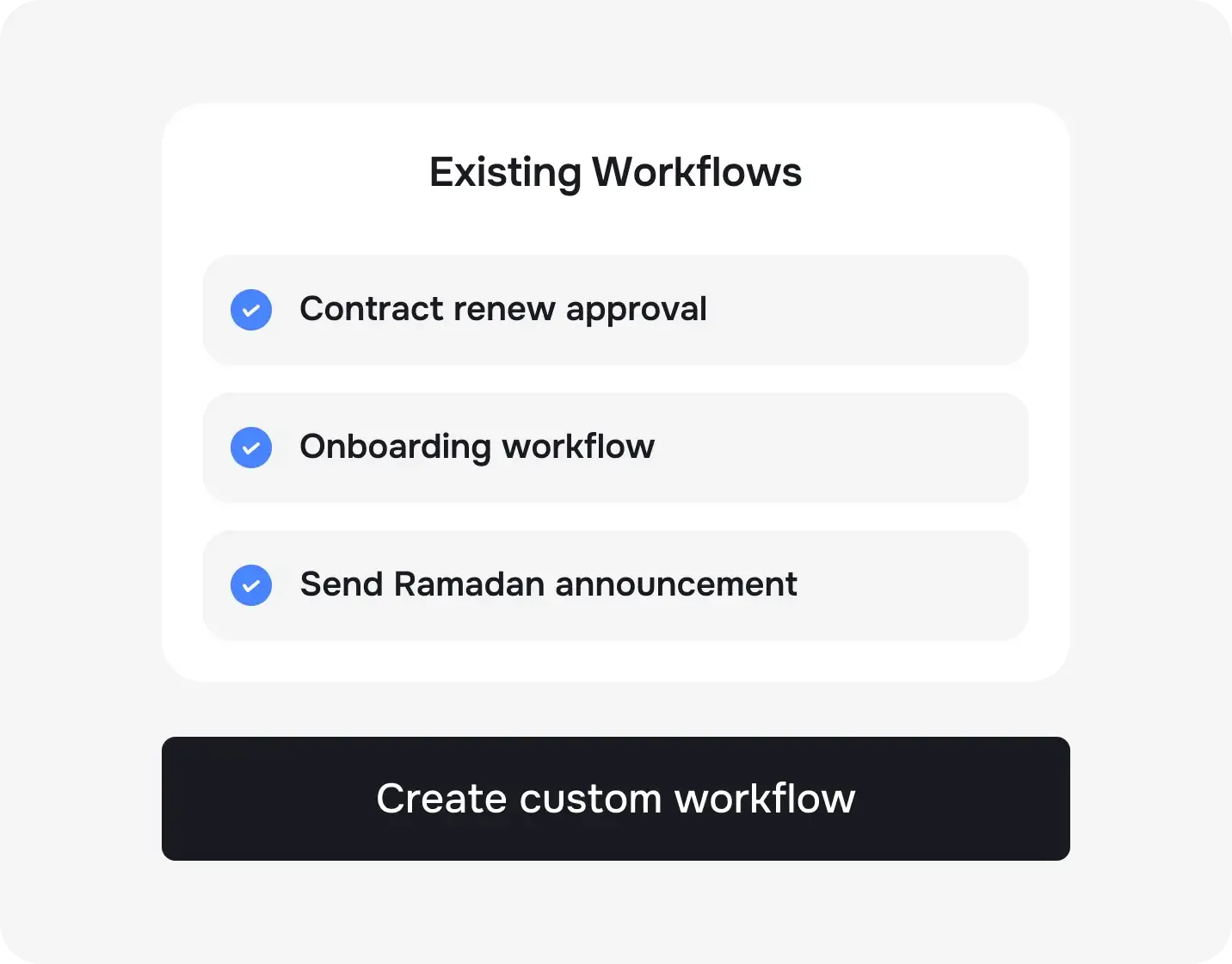 HRIS and workflows