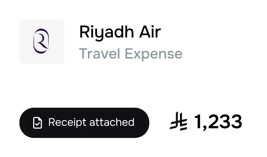 Fast and easy
receipt tracking