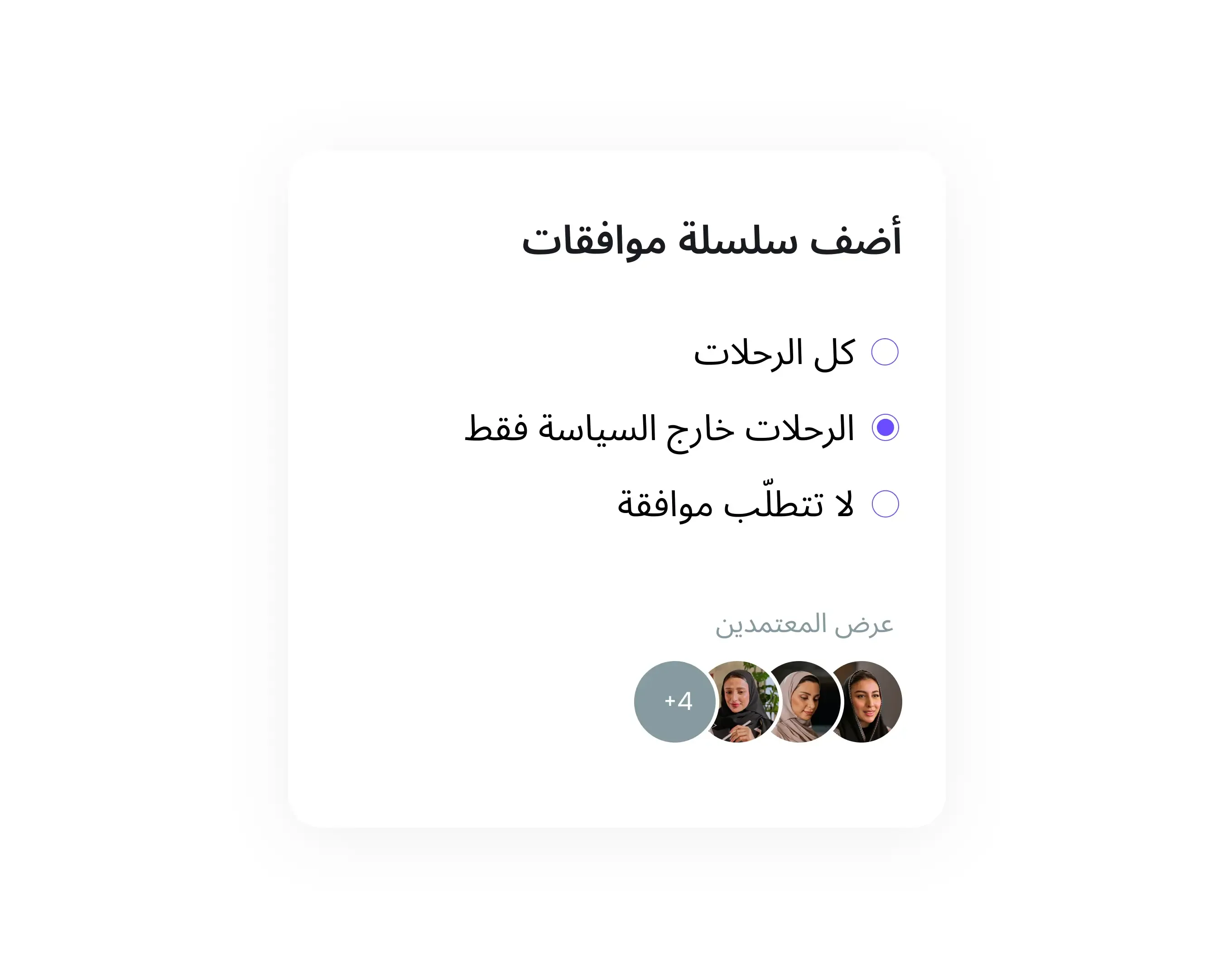 وجّه الموافقات على الرحلات