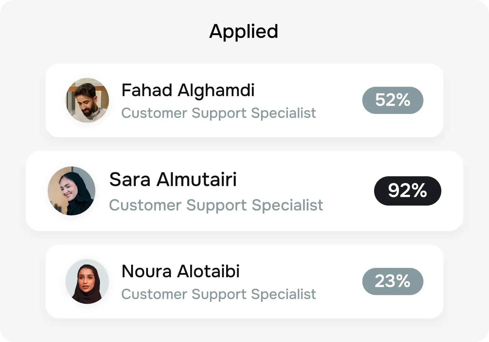 Prioritize top talent with candidate ranking