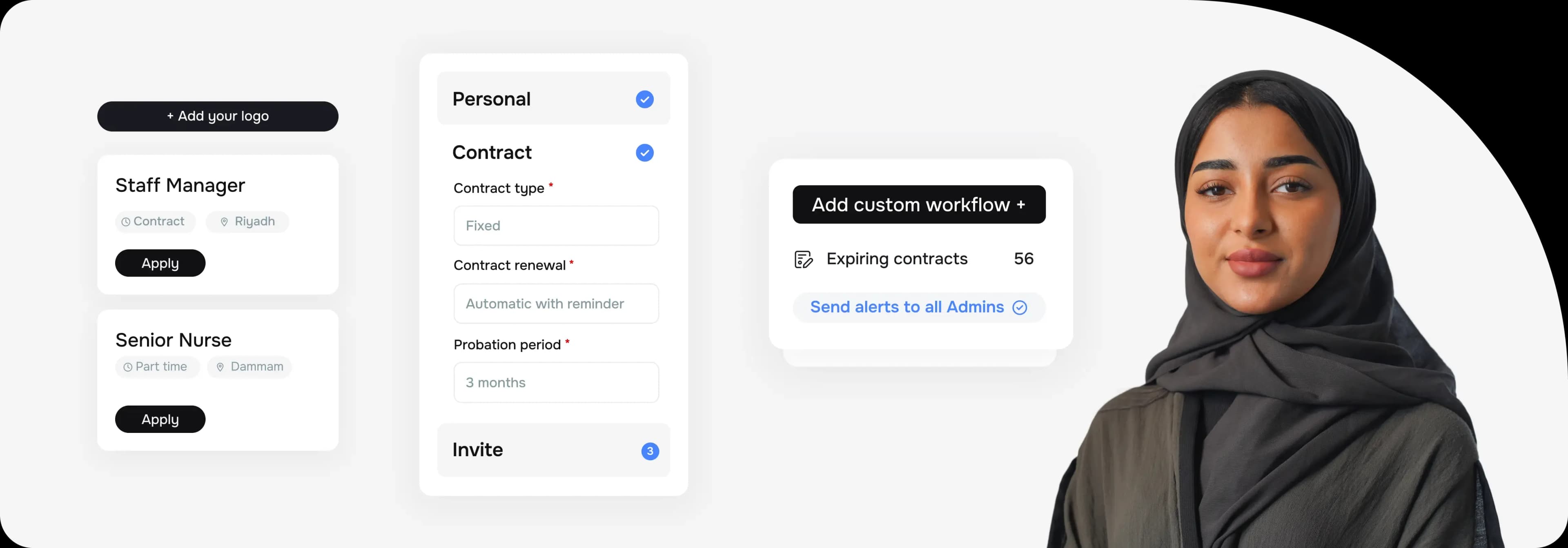 Hire and onboard new staff quickly