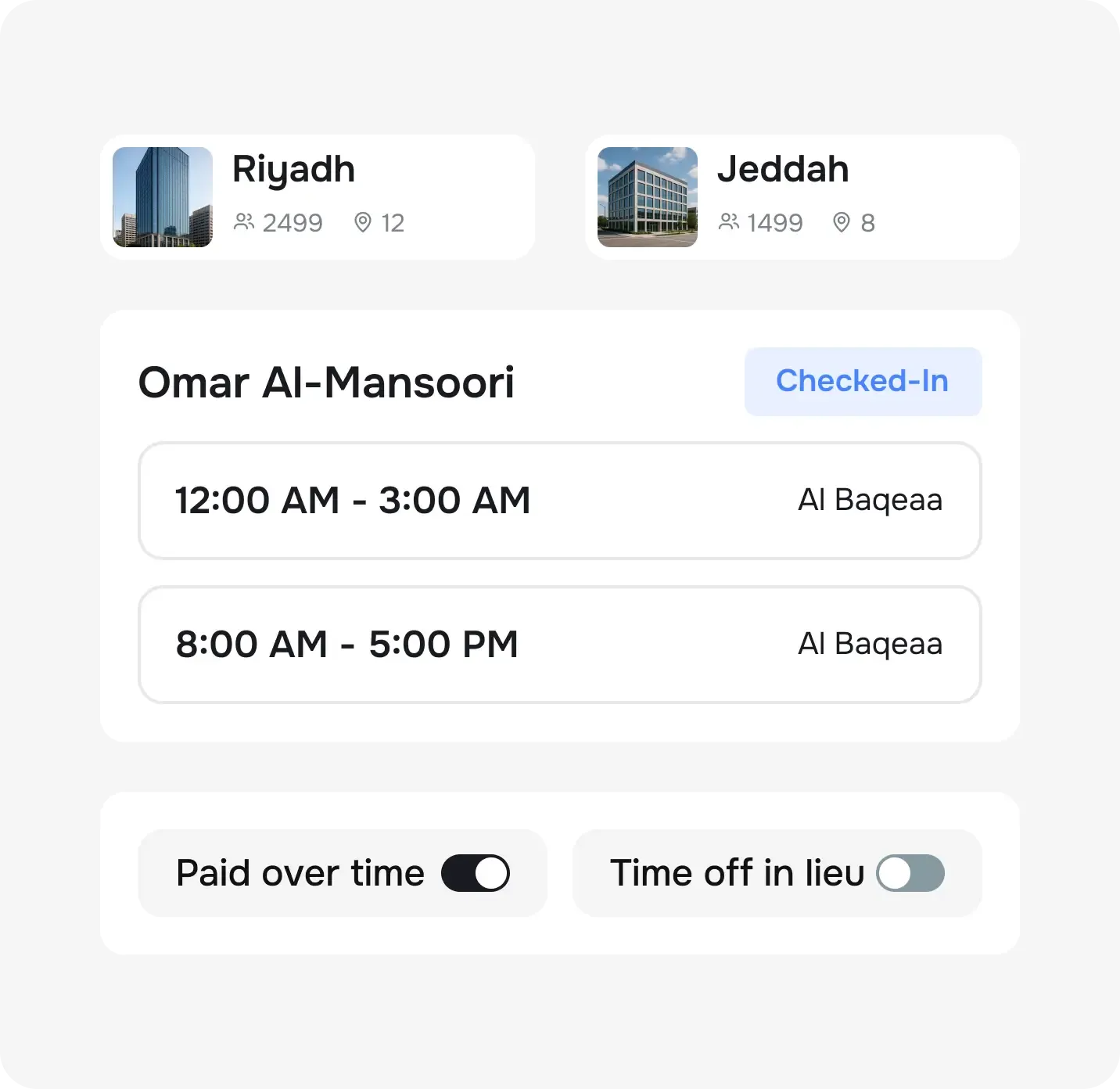 Unify shifts for your multi-location operations